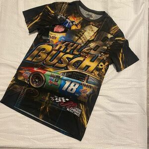 Kyle Busch Nascar M&M All Over Graphic T Shirt Unisex